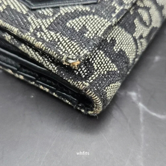 Christian Dior Trotter Canvas Trifold Wallet with dust bag and box. - Picture 2 of 13